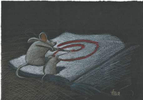 M. Frezzato - original illustr. "Insegnami" - Other | Catawiki