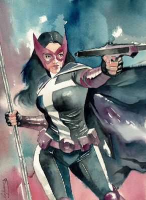 Denny Fernandez | Huntress Watercolor Illustration | Raremarq (Buy It Now)