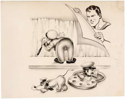 SUPERMAN EARLY GREETING CARD ORIGINAL ART. | Hake’s