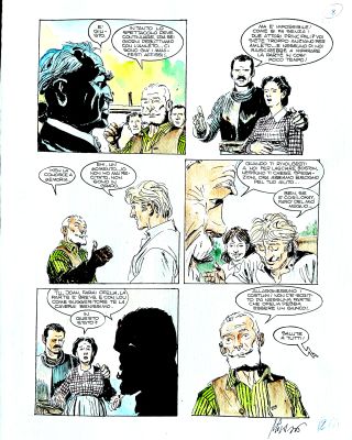 Ivo Milazzo | Original page for Ken Parker "Un Principe per Norma". Cm. 35x44. Signed. Mint. Code 2013. | Segni e Disegni