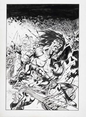 Claudio Castellini | Lot 679 - Conan: River of Blood # 2 | Finarte