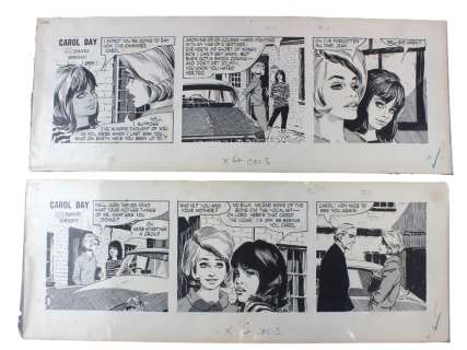 David Wright, Carol Day (5) Comic Daily Strips | Weiss Auctions