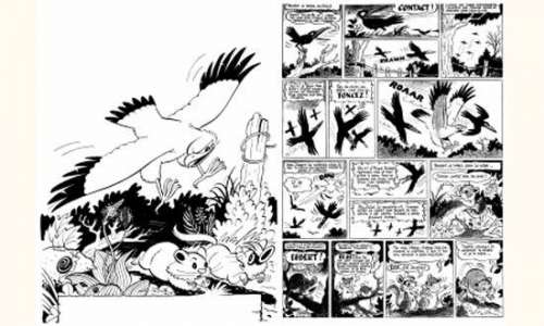 PLANCHES et DESSINS ORIGINAUX MACHEROT. 5 planches Ã  l’encre de Chine | Tessier Sarrou