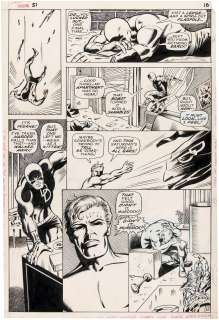"DAREDEVIL" #51 BARRY WINDSOR-SMITH COMIC BOOK PAGE ORIGINAL ART PAIR. | Hake’s