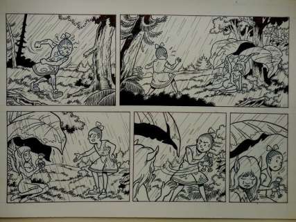 Suske en Wiske - Originele halve pagina (stroken 41 t/m 42) - Verraad op de Veluwe - Page volante - (2004) | Catawiki