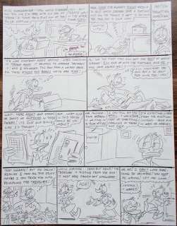 Don Rosa - Original preliminary Script Page - Trash or Treasure - (2003) | Catawiki