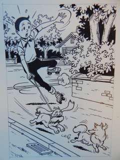 Geerts, Paul - Vroege originele tekening - Suske en Tobias - (70) | Catawiki