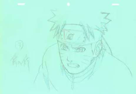 Kishimoto Masashi - Naruto | 1257 – Naruto Shippuden – Naruto Uzumaki – correction genga | La Galerie de la Bande Dessinée