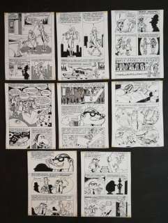 Devos, Jacques - 8 Planches originales - Teststar - Mini récit Spirou - (1965) | Catawiki