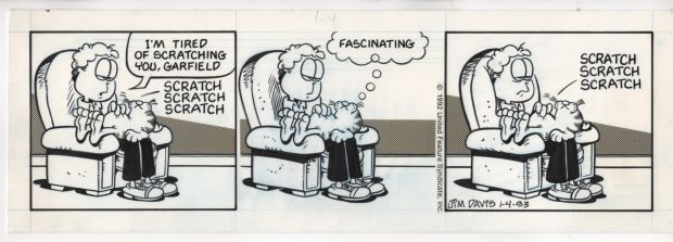Jim Davis | Garfield Daily Comic Strip By Jim Davis Dated 1-4-93 | ComicArtFans Classifieds