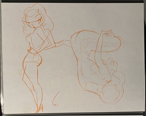 Shane Glines | Shane Glines - 2 Female Figures | ComicArtFans Classifieds