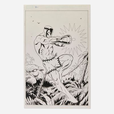 Ed McGuinness, Klaw Concept Original Art (Marvel Comics) | Landry Pop Auctions