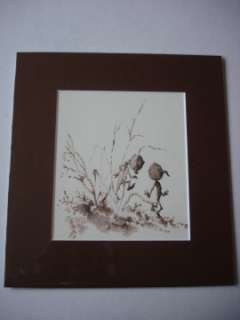 Jean Dulieu: Origineel aquarel Paulus en de eikelmannetjes