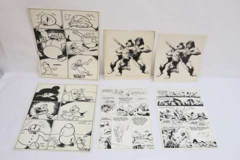 6 original comic strip panels | misc / divers