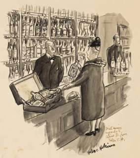 HELEN HOKINSON (1893-1949) "You mean I don’t get anything back on the bottles?" [NEW YORKER / CARTOONS] | Swann Galleries