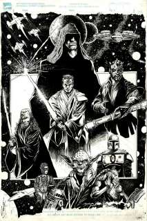 John  Stanisci - Star wars large pinup (2000)