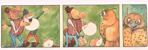 [ORIGINAL BOOK & COMIC BOOK ARTWORK] JEAN DULIEU (= JAN VAN OORT 1921-2006), PAULUS DE BOSKABOUTER | Zwiggelaar Auctions