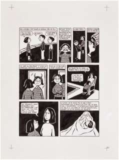 Marjane Satrapi | Persepolis (Original Book Art, page 51) | Sotheby’s