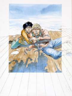 Hermann | Jeremiah, superbe illustration couleurs Ã  l’aquar… | Banque Dessinée