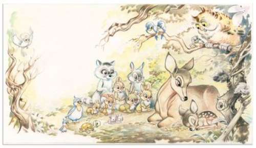 MARIN - Lot 165 - CLAUDE MARIN ◊ Bambi, illustration originale réalisée...