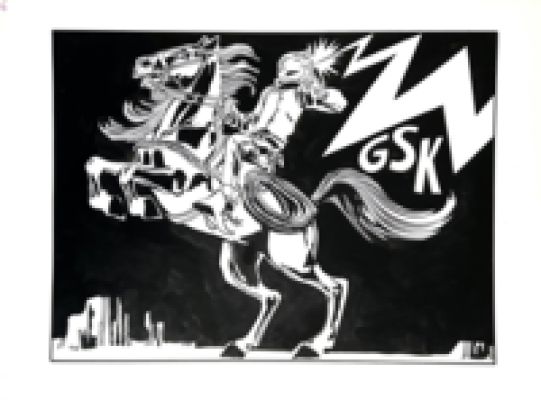 Guido Crepax | Original illustration cm. 51x36,5. Ink. Mint. Code 2309. | Segni e Disegni