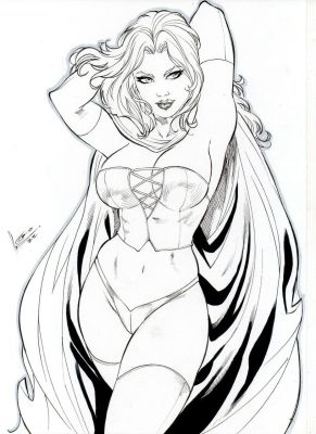 Leoartcomics(Léo Oliveira) | Emma frost Pin Up | Raremarq (Buy It Now)