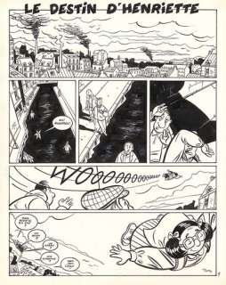 Philippe DUPUY (né en... - Lot 87 - Le journal d‘Henriette - Tome 3, Lundi 20 juin Encre...