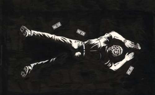 MEZZO (né en 1960) - Lot 228 - Mickey Mickey Encre de Chine sur papier pour la couverture...