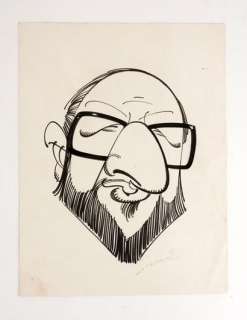 Jamic Caricature... | JAMIC Caricature représentant Jijé Encre de chine 24... | Vermot et Associés