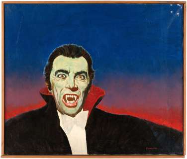 REMCO 9" DRACULA ACTION FIGURE PACKAGING ORIGINAL ART. | Hake’s
