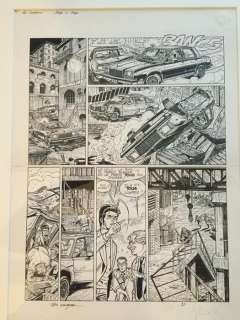 Les casseurs  12 - Planche originale (p.5)  Un super flic - (1986) | Catawiki