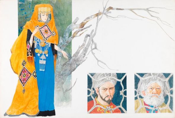 Lot 118 - Gianni Benvenuti - The stork caliph, 1966 | Urania Casa d’Aste