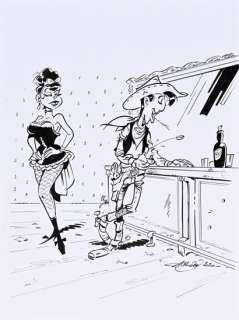 1. Achdé (Né En... | 1. Achdé (né en 1961) Lucky Luke, illustration originale... | Coutau Bégarie