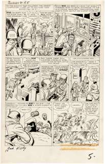 "JOURNEY INTO MYSTERY" #81 (PRE-SUPERHERO) COMIC BOOK PAGE ART BY JACK KIRBY. | Hake’s