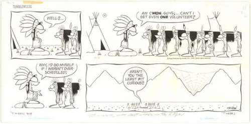 204: Ryan Tumbleweeds Sun 9/19/76 original comic art