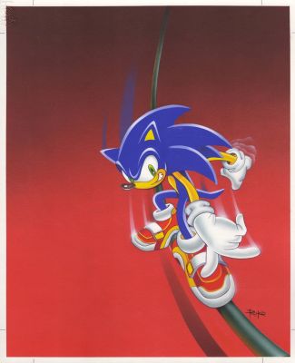 Super Gamepower cover (Sonic the hedgehog) by Roko | DiTullio Art Collective