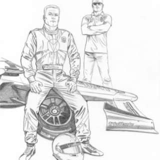 Marc Bourgne | Illustration originale Michel vaillant | Atelier du 9ème art