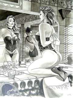 Chabane, Lounis (197... | Grande illustration originale appelée " Ginny à Ennis... | Maison Good