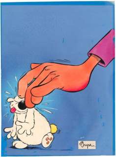 Lot 17 - DUPA (1945-2000) - Cubitus - Tout en caressant Cubitus…