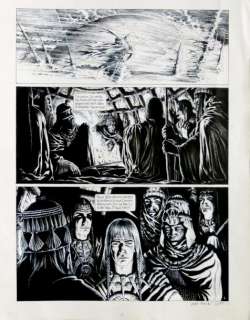 Gal. Jean Claude | Â«Le Triomphe d’ArnÂ». Encre de Chine pour la planche 4 | Tessier Sarrou