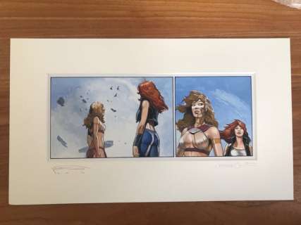 Romano (Molenaar) / Jorg de Vos - Originele strook uit Storm + Dossier editie ’De Wisselwachters’ met tekening Roodhaar + Prent (2012) | Catawiki