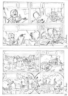 Donald Duck - Ferraris, Andrea - 2x Original pages  - EO - (2013) | Catawiki
