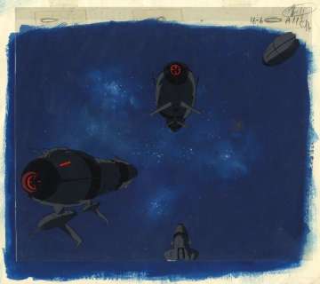 Leiji Matsumoto... | Leiji Matsumoto (松本零士) Albator 84 (わが青春のアルカディア 無限軌道SSX) Vaisseaux... | Aibo Art Auction