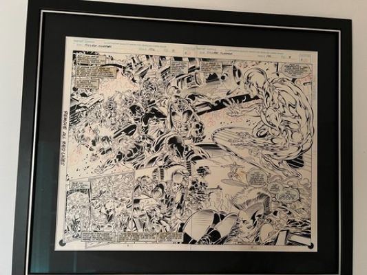 Silver Surfer ORIGINAL COMIC ART - #106 - Double Page Spread