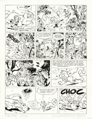 Colman. Planche originale Billy the cat | BDEnchères