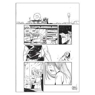 Sylvain Repos – Lowreader 5 | L’Ultime Samouraï de la Route 66 - Planche originale page 58 | Achetez de l’Art