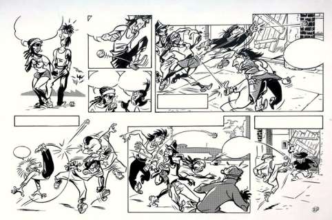 Vleeschouwer, Willem  - Originele pagina - ’De Jongens van de Spoorstraat’ - (1981) | Catawiki