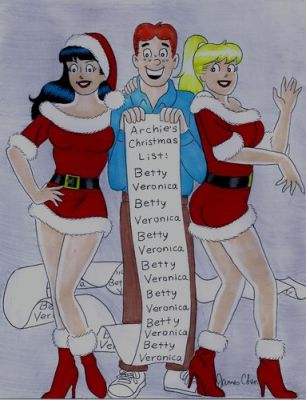ARCHIE & BETTY & VERONICA CHRISTMAS COVER QUALITY ORIGINAL COMIC COLOR ART 3 | eBay US (Buy It Now)
