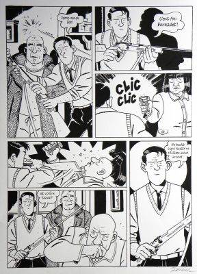François Ravard, Emmanuel Moynot (Scénariste) | » Nestor Burma dans l’île » – Planche originale- Page n° 78 – François Ravard | 2DGalleries