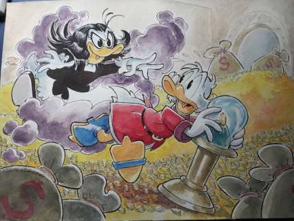 Zio Paperone-Uncle Scrooge-Picsou - "Magica the witch!" - Umpublié - (2018/2018) | Catawiki